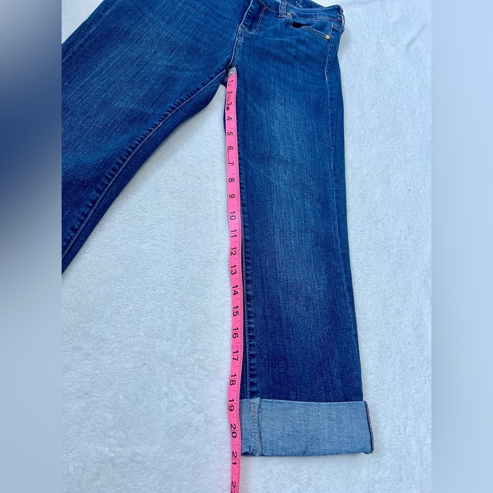 Liverpool 'The Crop' Medium Wash Cuffed Jeans - Size 28/6P - Picture 5 of 13